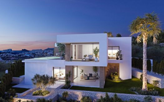 Nowoczesna villa z basenem typu infinity z zachwycającym widokiem na wybrzeże Costa Blanca