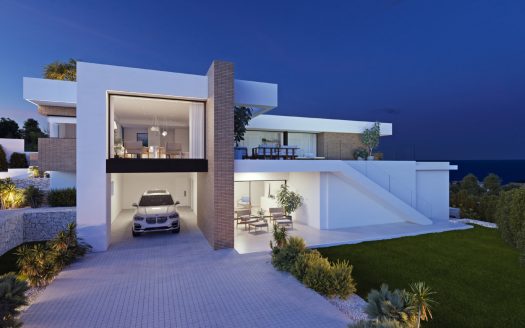 Nowoczesna villa z basenem typu infinity z zachwycającym widokiem na wybrzeże Costa Blanca