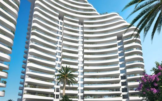 Apartament na 8 piętrze z panoramicznym widokiem na góry i morze i basenem na dachu w pobliżu Walencji