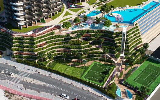 Apartament z zachwycającymi widokami na morze 50 metrów od plaży w Benidorm