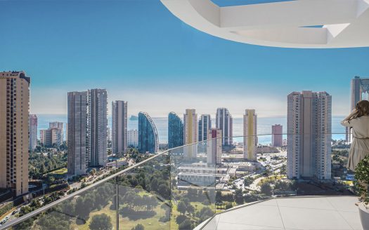 Nowy penthouse z 3 sypialniami na 24 piętrze w Benidorm