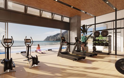 Apartament z panoramicznym widokiem na morze – Calpe, pierwsza linia plaży La Fossa