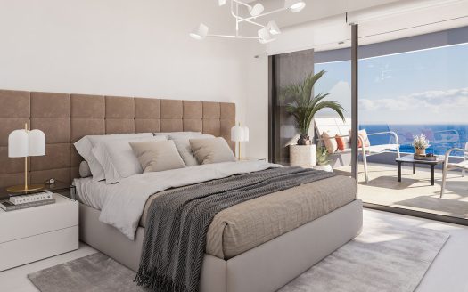 Apartament z panoramicznym widokiem na morze – Calpe, pierwsza linia plaży La Fossa