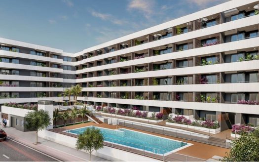 Doskonała lokalizacja – apartament z dwoma sypialniami, z dostępem do basenu i ogrodów, 300 metrów od plaży, Aguilas