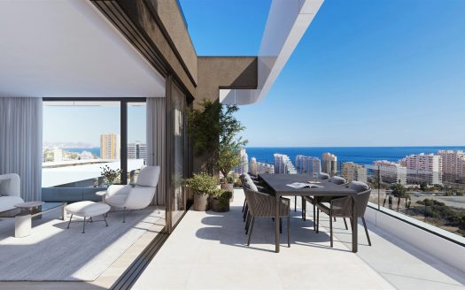 Nowoczesny apartament z panoramicznym widokiem na morze – Calpe