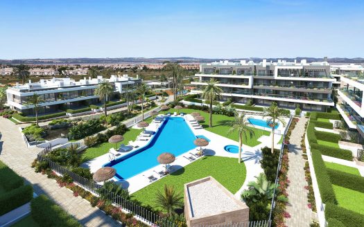 Apartament w nowym budownictwie otoczony wspólnymi ogrodami z basenami, Torrevieja