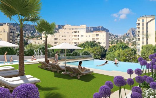 Ekskluzywny apartament z dwoma sypialniami, dużym tarasem i widokiem na morze oraz górę Ifach, Calpe