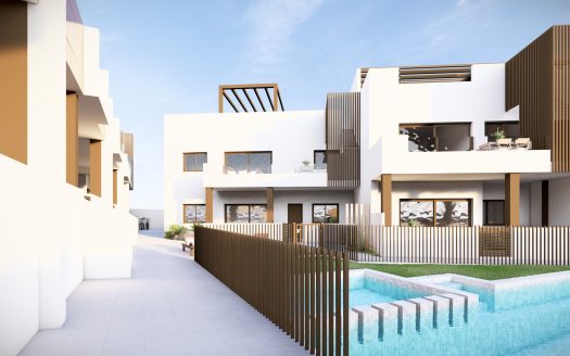 Nowy, ekskluzywny bungalow na parterze z trzema sypialniami i prywatnym patio z miejscem postojowym, Pilar de la Horadada