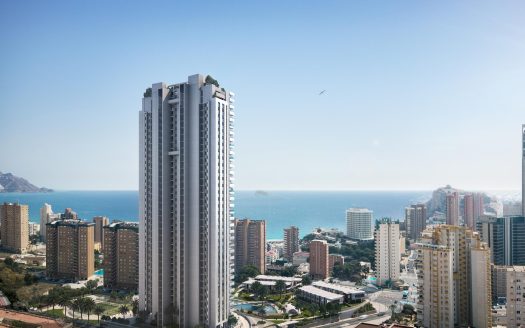 Nowoczesna inwestycja z widokiem na morze w Benidorm – rynek pierwotny