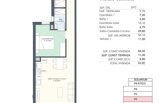 Nowy apartament z 2 sypialniami z basenem na dachu tuż przy plaży Los Locos w Torrevieja