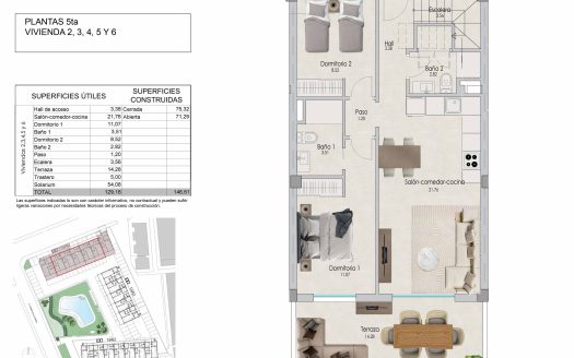 Penthouse z 2 sypialniami z rynku pierwotnego z widokiem na morze, tuż przy plaży w Santa Pola