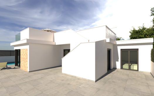 Nowoczesna willa z prywatnym basenem, 5 minut pieszo od plaży – Los Alcázares