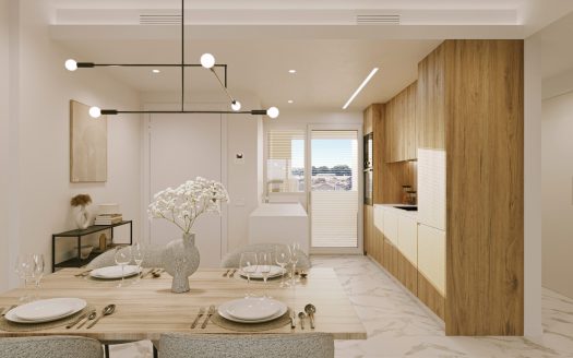 Nowe mieszkanie z 2 sypialniami, 2 łazienkami – 8 piętro – Punta Prima