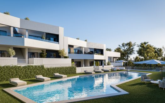 San Miguel de Salinas – parterowy bungalow z 2 sypialniami i prywatnym ogrodem