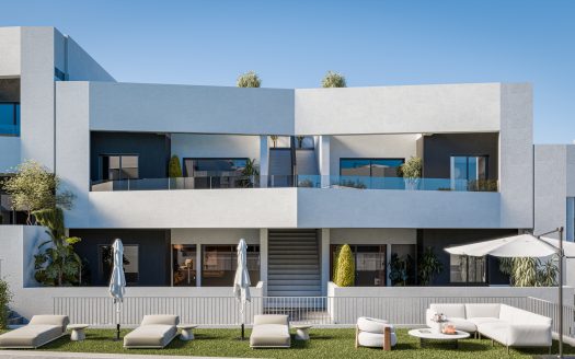 San Miguel de Salinas – parterowy bungalow z 2 sypialniami i prywatnym ogrodem