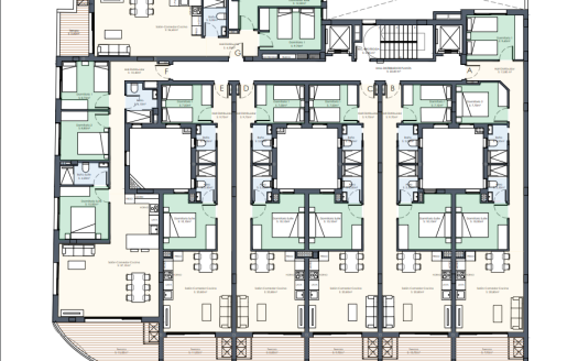 Nowoczesne mieszkanie z bocznym widokiem na morze w nowym budownictwie w centrum Torrevieja – 100 m od plaży!