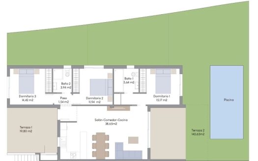 Nowoczesny apartament z prywatnym basenem i ogrodem w Finestrat – Costa Blanca