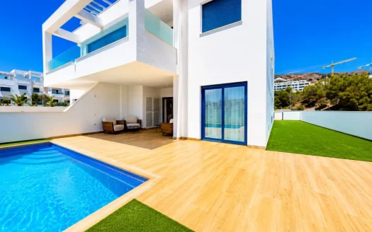 Nowoczesny apartament z prywatnym basenem i ogrodem w Finestrat – Costa Blanca