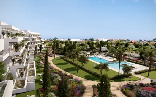 Apartament 2 sypialnie z dużym tarasem i widokiem na morze – Denia, El Verger, Costa Blanca