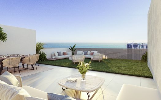 Apartament na 8 piętrze w Punta Prima – taras, baseny i strefa wellness