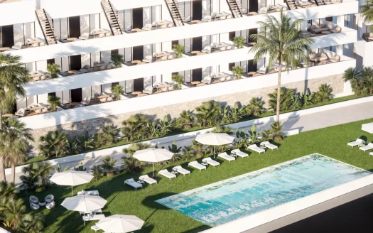 Nowy apartament z tarasem i 2 sypialniami w Finestrat, 3 baseny na osiedlu