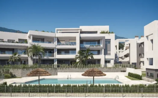 Apartament 2 sypialnie z widokiem na morze w Esteponie